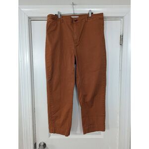 Everlane Tan Straight Leg Pants Cotton Blend